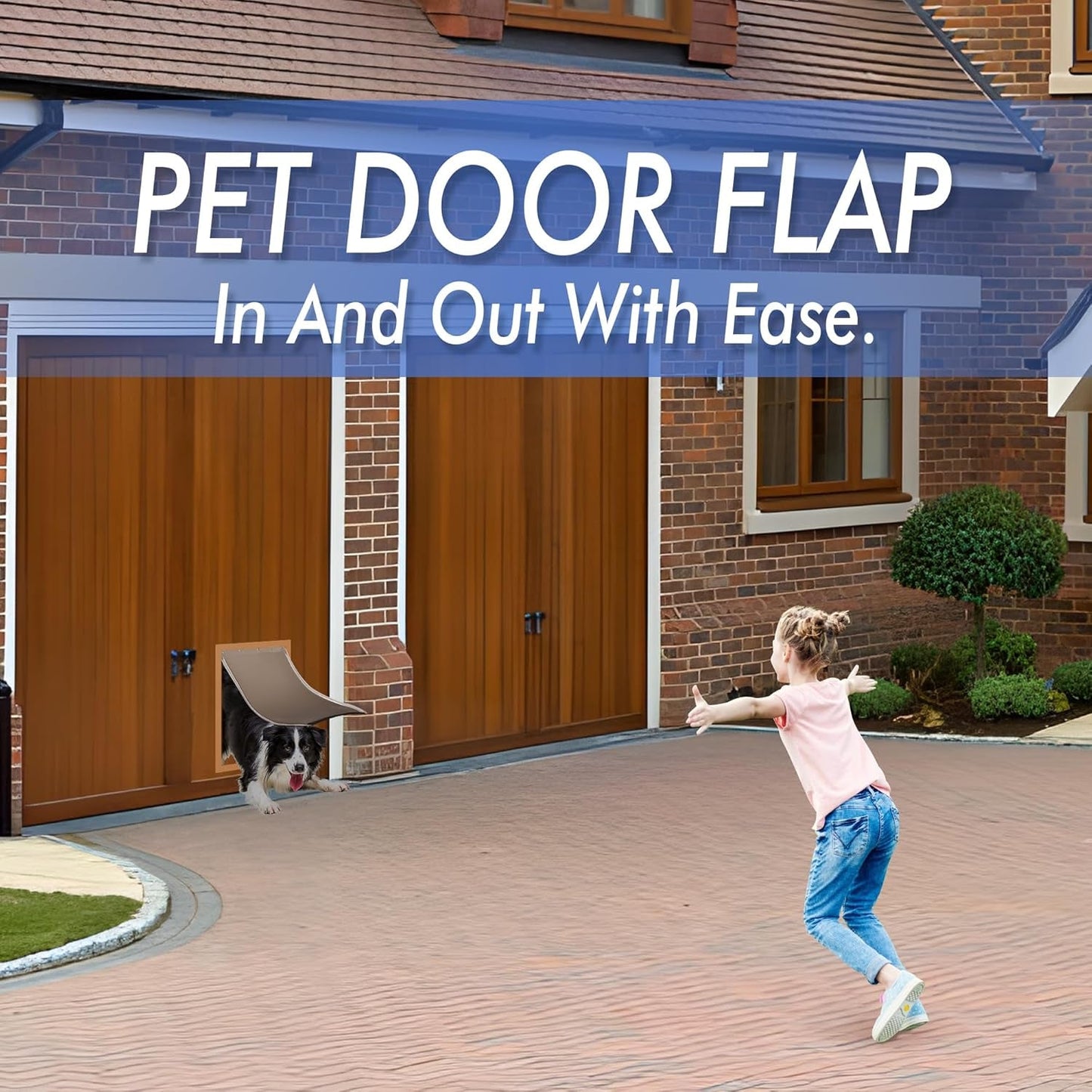 2PACK Dog Door Replacement Flaps - Fits Petsafe Dog Door PAC11 - 11039 Measures 10 - LazyComfort