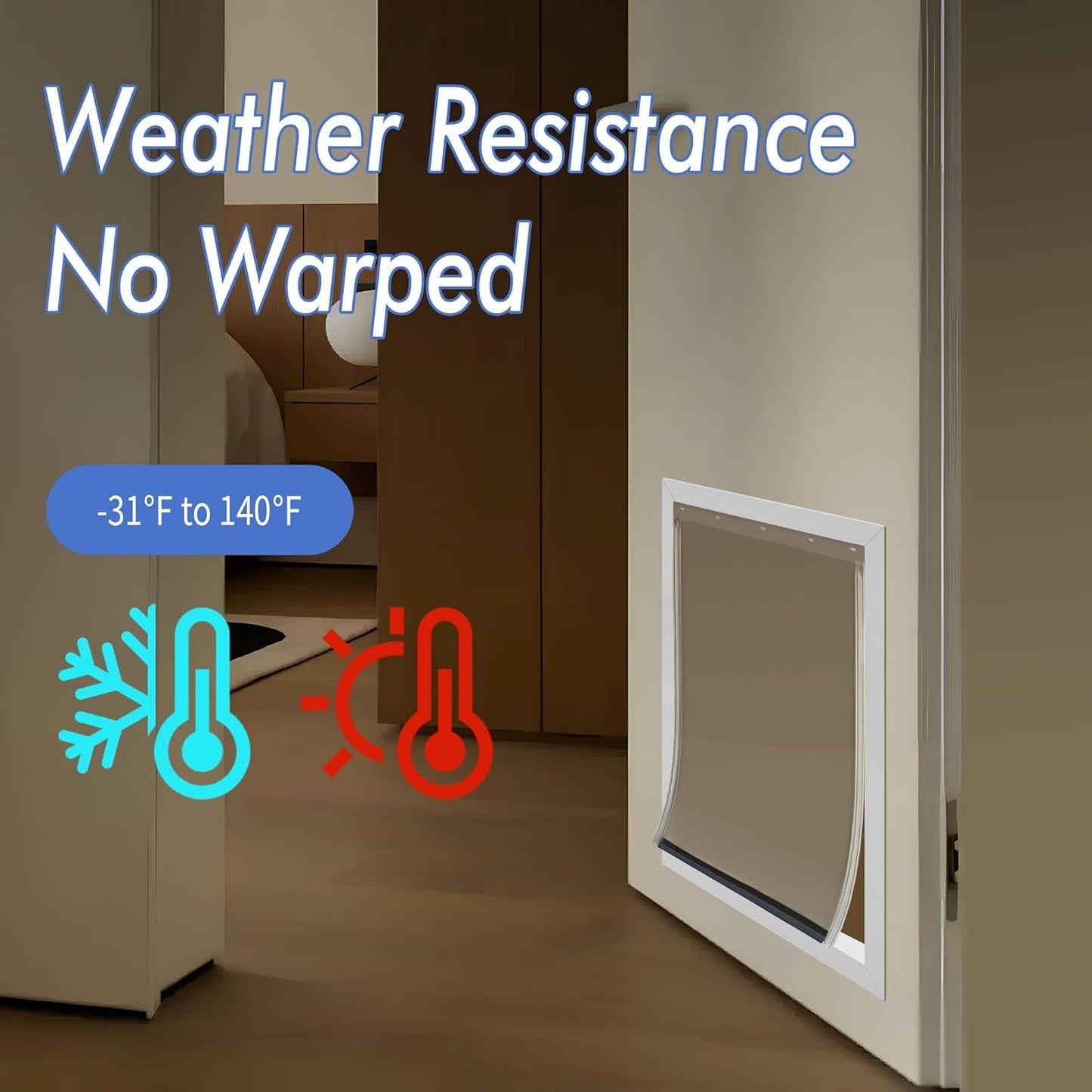 2PACK Dog Door Replacement Flaps - Fits Petsafe Dog Door PAC11 - 11039 Measures 10 - LazyComfort