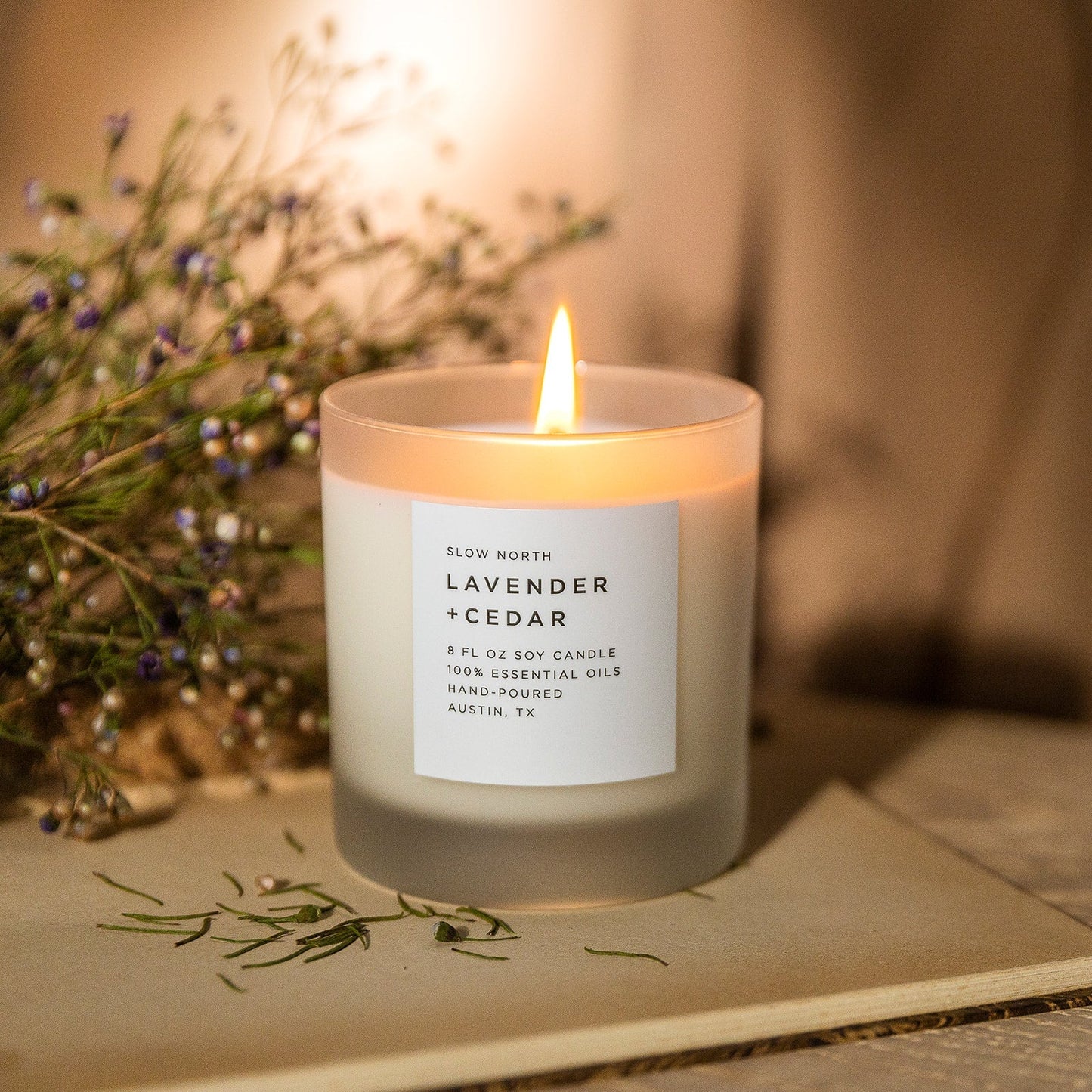 Lavender + Cedar - Signature Candle - LazyComfort