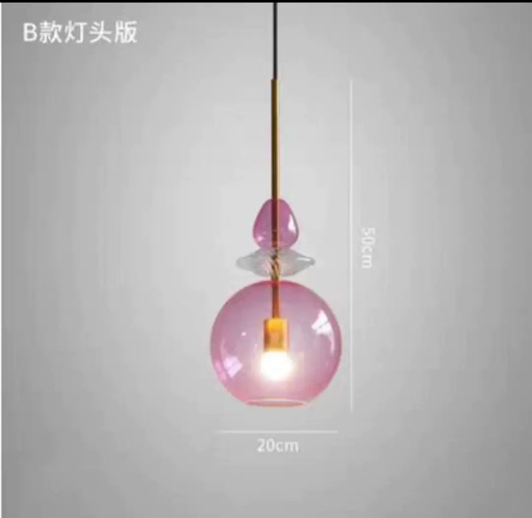 Scandinavian Colorful Glass Pendant Light