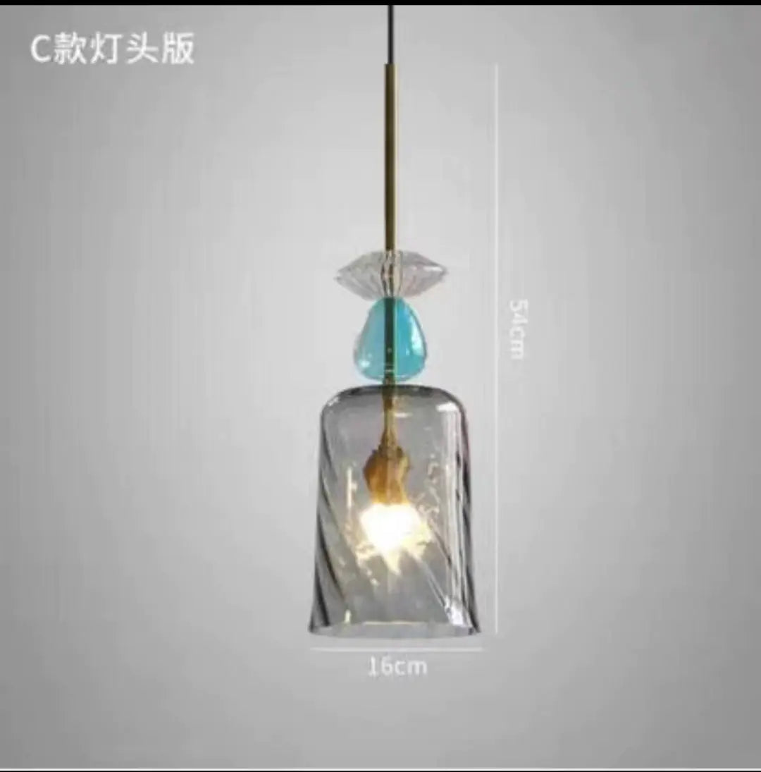 Scandinavian Colorful Glass Pendant Light