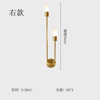 Modern Nordic Double-Head Wall Light for Bedroom