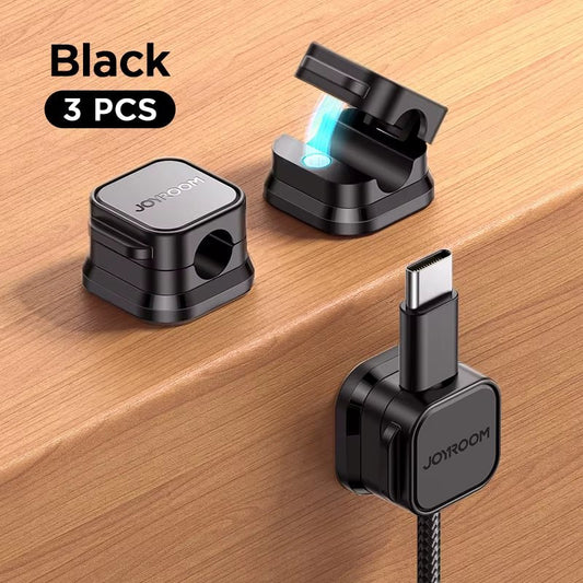 3/6PCS Magnetic Cable Clips Adjustable Cable Cord Organizer under Desk Cable Management Wire Keeper Desktop Cable Holder - LazyComfort
