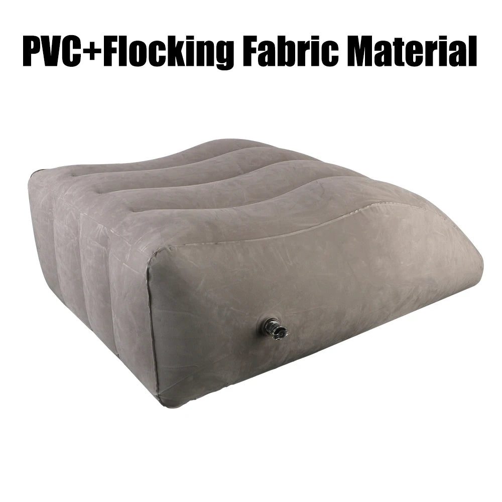 PVC Elevation Leg Pillows Foot Pillow Inflatable Leg Pillow Lightweight Knee Cushion Portable Wedge Pillow