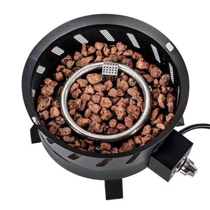 Lava Star Portable Propane Outdoor Fire Pit 17.3 - Inch 50,000 BTU Camping Gas Firepit - LazyComfort