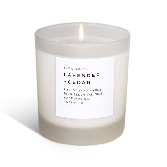 Lavender + Cedar - Signature Candle - LazyComfort