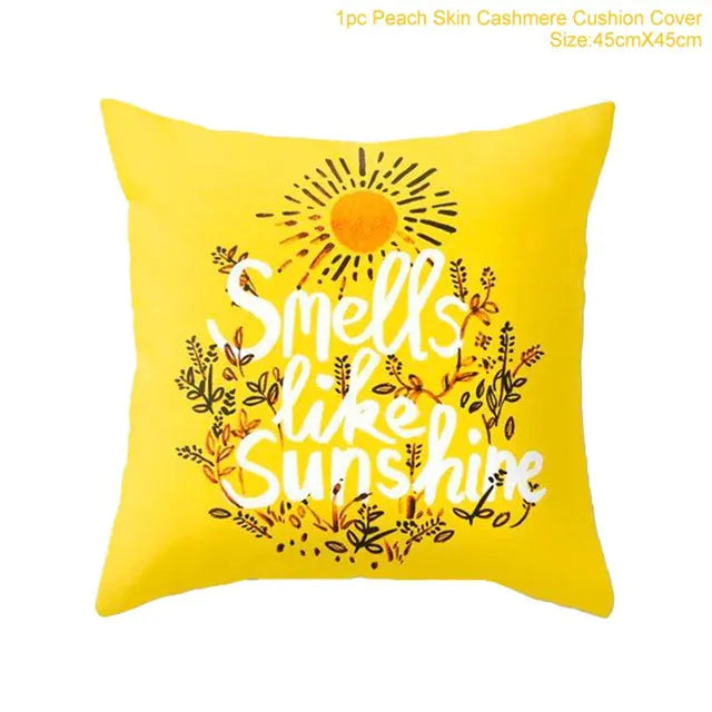 Simple Fashion Print Pillow Cover for Home and Car